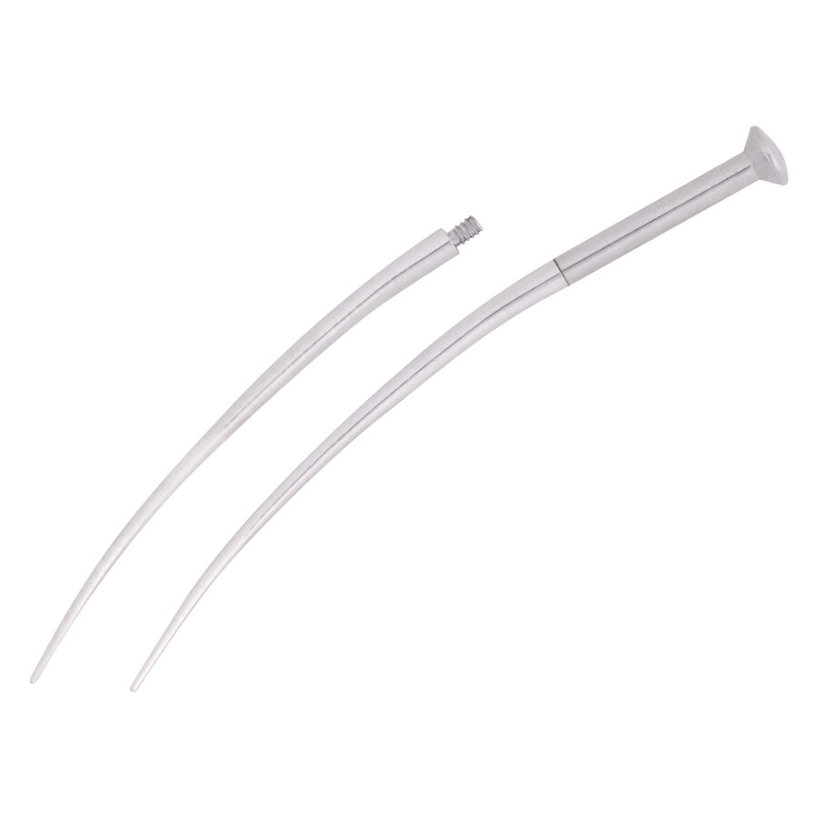 Curved Tapered Insertion Pin For Internally Threaded Jewellery