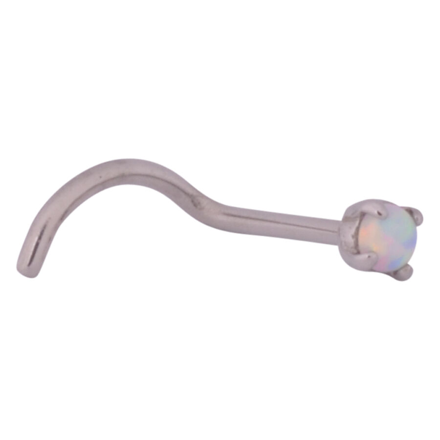 Round Opal Nosestud