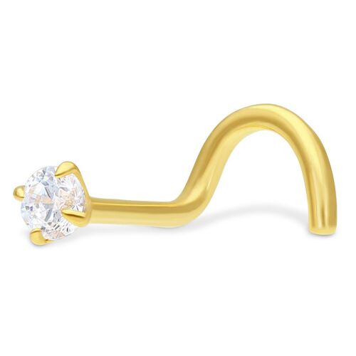 18k Crystal Stone Nosestud
