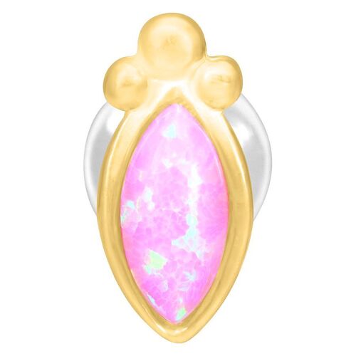 Golden Pink Bindi Opal Push-Fit Labret