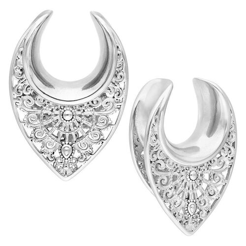 Ear Saddles Silver Oriental