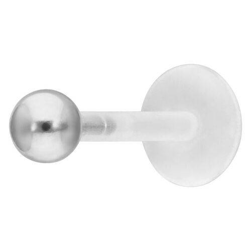Silver Ball Push-Fit Labret