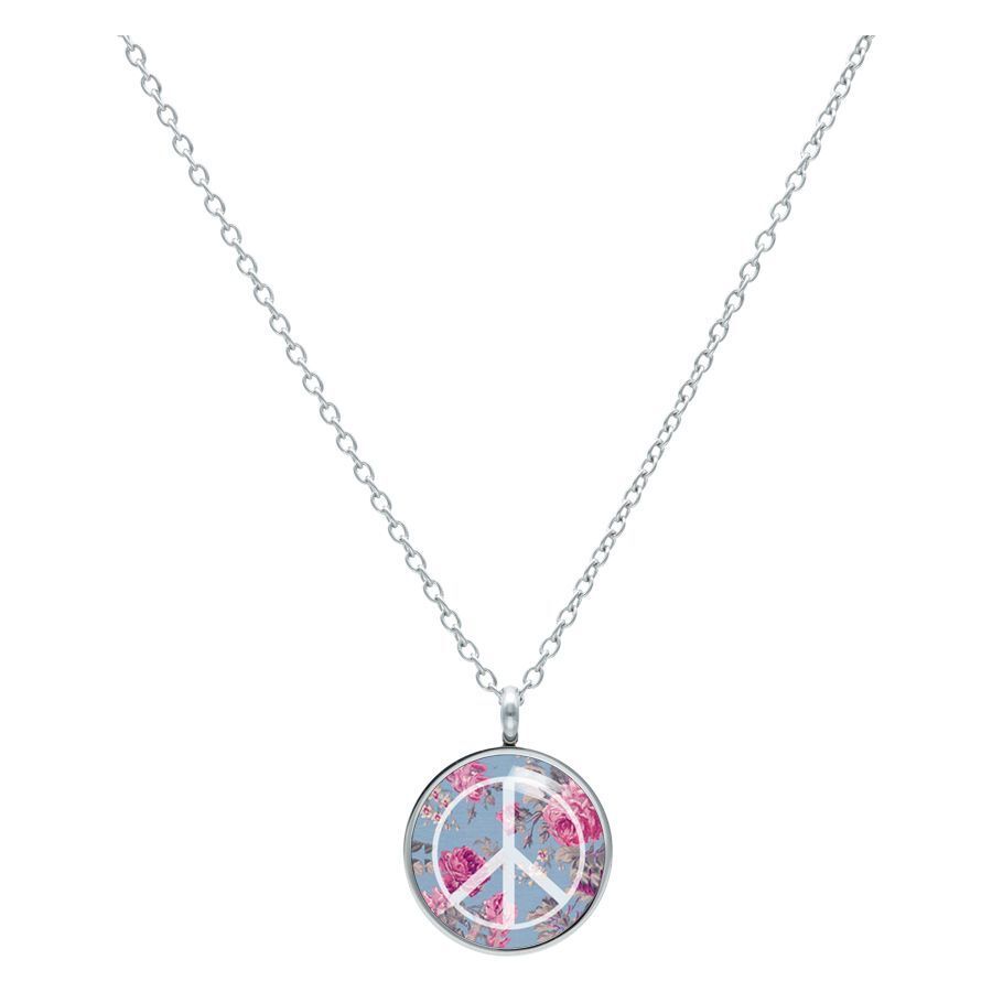 Peace Roses Blue Necklace