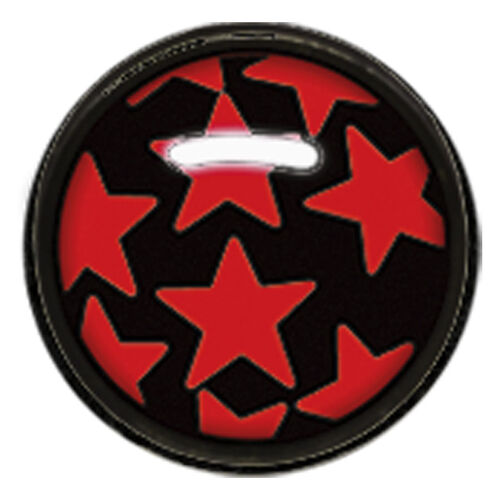 Titan Blackline® Internally Threaded Ikon Disk "Red Stars on Black"