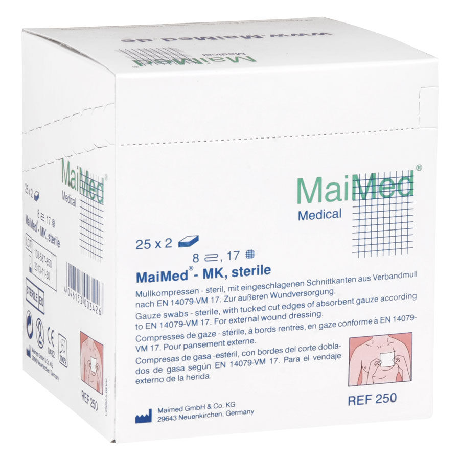 MaiMed - 7,5 x 7,5 cm, 8fach, sterile