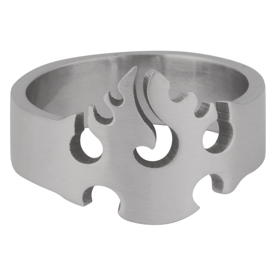 Steel Basicline® Flames Ring
