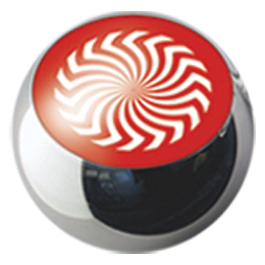 Steel Basicline® Ikon Clip in Ball Red Rotator on White