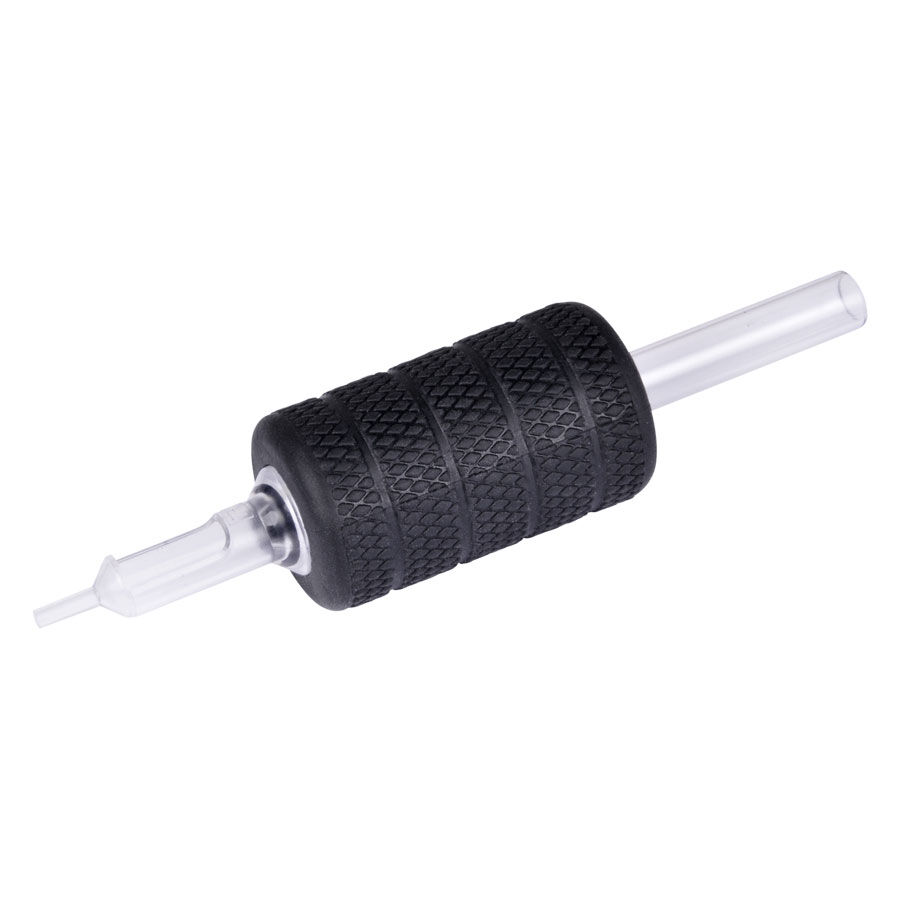 The Signature® - Disposable Clear Tip - Soft Riffle Rubber Grips Round Tube